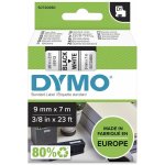 DYMO páska D1 9mm x 7m, černá na bílé, 40913, S0720680