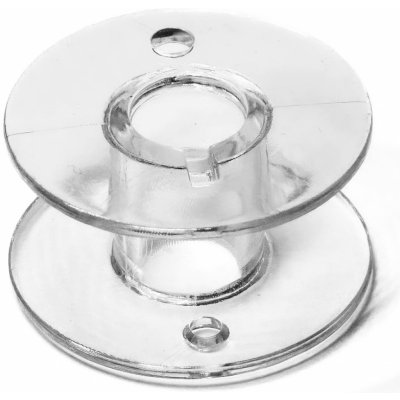 PREM Cívka SINGER Class 15, plastový, transparentní, velikost 11,5mm, průměr 20,4mm – Sleviste.cz