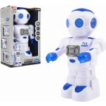 Teddies robot jezdící plast 27cm EN mluvící na baterie se světlem se zvukem v krabici 18x28x115cm – Zboží Dáma