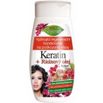 BC Bione Cosmetics Keratin + Ricinový olej regenerační bezoplachový kondicionér 260 ml – Zboží Dáma