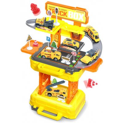 Alltoys Hrací set v kufříku 2v1 stavební stroje – Zboží Dáma