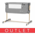 Kinderkraft Postýlka polohovatelná Neste grow Light Grey Full Wood – Zboží Dáma