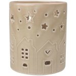 Anděl Přerov Svícen s domky porcelánový 10 x 11 x 10 cm – Hledejceny.cz