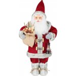Dekorace MagicHome Santa s lucernou červený 46 cm – Hledejceny.cz