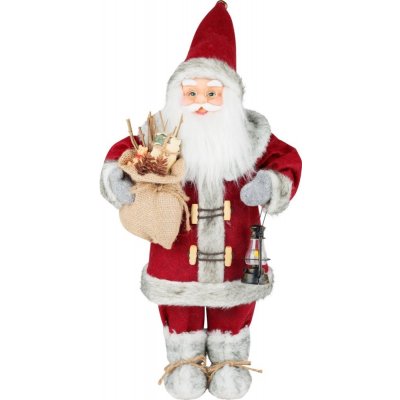 Dekorace MagicHome Santa s lucernou červený 46 cm – Hledejceny.cz