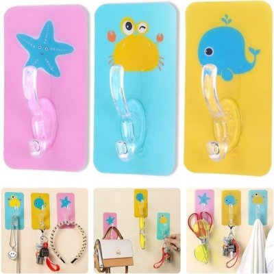 Samolepicí háčky Magické háčky Háčky na obrázky na okno Samolepicí háček Věšák na obrazy Nástěnné – Zboží Mobilmania