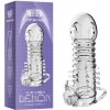 Denon Crystal Sleeve Návlek na penis 139 mm s vibrujícím zajíčkem