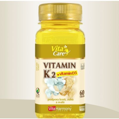 Vitaharmony Vitamin K2 + Vitamin D3 60 kapslí