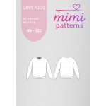 Dětský střih na oversize mikinu Levi kids, 80 - 122, el. formát | MIMI patterns - 104 (A4) domácí tisk – Zboží Dáma