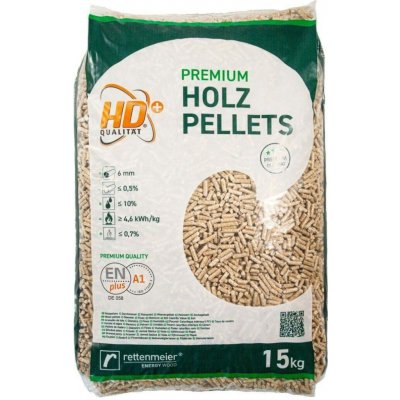 Rettenmeier Energy Wood Premium Dřevěné pelety EN plus A1 15 kg – Zboží Dáma