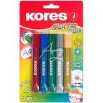 Kores lepidlo s flitry metalické barvy 5 x 10 ml – Zboží Živě