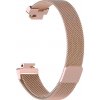 Řemínek k chytrým hodinkám BStrap Milanese pro Fitbit Inspire rose gold, velikost L STRFB0309