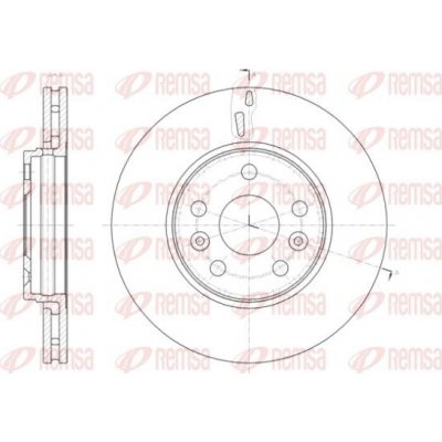 Brzdový kotouč REMSA 61411.10 – Zboží Mobilmania
