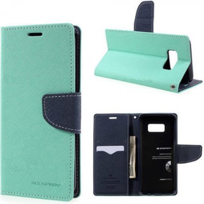 Pouzdro Mercury Fancy Diary Samsung Galaxy S8 PLUS Mint/Navy – Zboží Živě