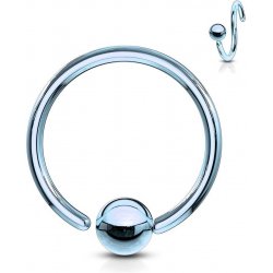 Šperky4U piercing kruh světle modrý K1002LB-12083