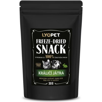 Lyopet Snack pamlsek z lyofilizovaných králičích jater 30 g