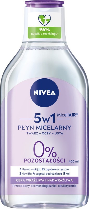 Nivea zklidňující micelární voda 3 v 1 (Gentle Caring Micellar Water) 400  ml od 129 Kč - Heureka.cz