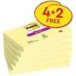 3M POSTIT Samolepicí bloček Super Sticky, žlutá, 76 x 127 mm, 4+2x 90 listů, 3M POSTIT 7100259448 ,balení 540 ks – Hledejceny.cz