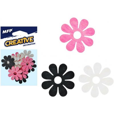 MFP Paper Dekorace květina barevná 12ks 4cm mix – Hledejceny.cz