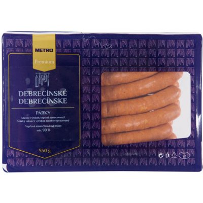 Metro Premium Debrecínské párky chlaz 550 g – Zbozi.Blesk.cz