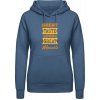 Dámská mikina s potiskem AWDis Hoodie mikina Design Great Taste for Great Moments Letecká modrá