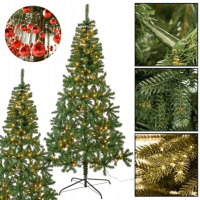 LIVARNO home Umělý vánoční stromek s LED osvětlením 210 cm – Zboží Mobilmania