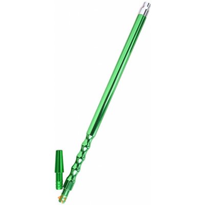 Hookah Náustek a koncovka Flame Alu Grave pro silikonové hadice zelené – Zboží Dáma