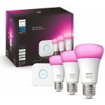 Philips Hue White and Color Ambiance 9W 1100 E27 promo starter kit – Sleviste.cz