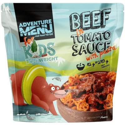 Adventure Lightweight Menu KIDS Hovězí v rajské omáčce s těstovinami 250 g – Sleviste.cz