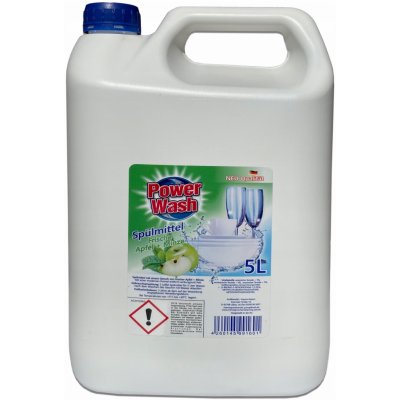 Power Wash Tekutý prostředek na mytí nádobí Jablko máta 5 l – Zboží Dáma