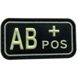 ARMED PATCHES PVC nášivka krevní skupina AB POS, Svítící – Zboží Dáma