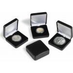 Leuchtturm Kovová mincovní etue NOBILE Ø 38 mm Černá barva – Sleviste.cz