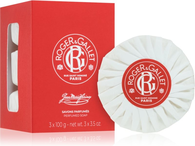 Roger & Gallet Jean Marie Farina mýdlo 3 x 100 g dárková sada