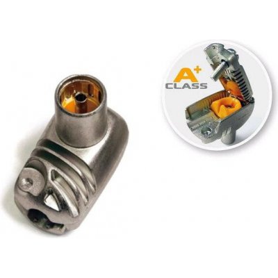 Ostatní-M Anténní konektor úhlový PROFI – kovová IEC samice – Zboží Živě