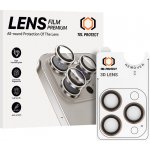 Tel Protect tvrzené sklo 3D Lens na fotoaparát pro iPhone 15 Pro-15 pro Max titanium 137532 – Zboží Živě