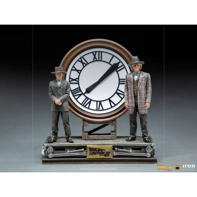 Iron Studios Inexad Back to the Future III Marty and Doc at the Clock Deluxe Art Scale 1/10 – Zboží Mobilmania