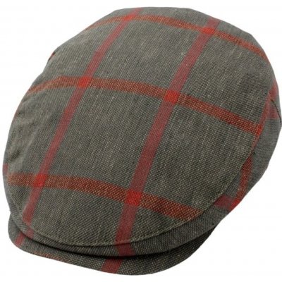 Fiebig Headwear since 1903 Pánská letní kostkovaná bekovka z lnu a bavlny šedá – Hledejceny.cz
