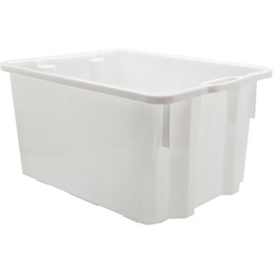 Mobil Plastic stohovací přepravka 550 x 430 x 310 cm bílá – Hledejceny.cz