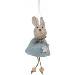 Modrý plstěný závěsný velikonoční králíček Magiccal - 6*3*13 cm – Hledejceny.cz