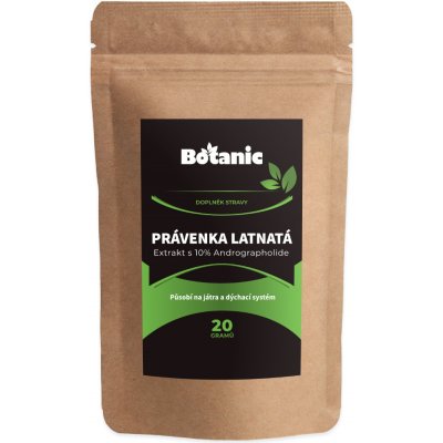 Botanic Právenka latnatá Extrakt s 10% Andrographolide v prášku 20 g