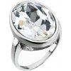 Prsteny Evolution Group CZ Stříbrný prsten s krystaly bílý 35036.1 krystal
