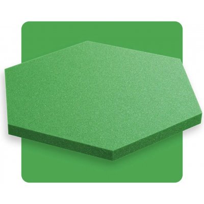 Akustický panel šestiúhelník zelený kiwi 50x50 cm tloušťka 3cm hexagon – Hledejceny.cz