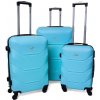 Cestovní kufr Rogal Luxury sada světle modrá 35l 65l 100l