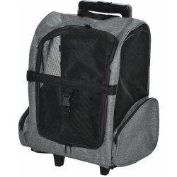PawHut Přepravní taška pro zvířata batoh 2v1 výsuvná rukojeť boční kapsy 42 x 25 x 55 cm
