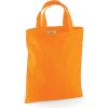 Nákupní taška a košík Westford Mill Bavlněná mini taška WM104 Orange 26x32,5 cm