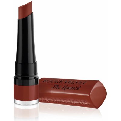 Bourjois Paris Rouge Velvet The Lipstick matná rtěnka 12 Brunette 2,4 g – Zboží Mobilmania