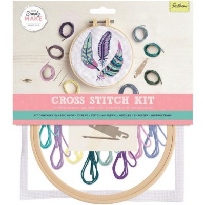 WEST DESIGN PRODUCTS LIMITED Sada na křížkové vyšívání peříčka – Zboží Dáma