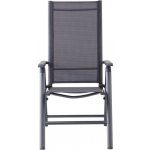 Sunfun Maja Zahradní křeslo polohovací, 68 x 61 x 110 cm, hliník textil, antracit, tmavě šedá – Zboží Dáma