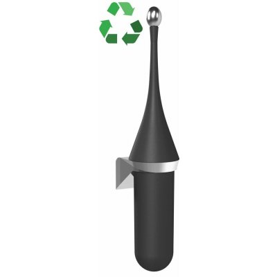 Marplast Ecolored WC štětka závěsná ABS Soft Touch černá mat A65801VB – Sleviste.cz