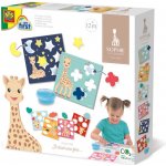 SES Creative Baby Žirafa Sofie lepení tvarů set s prstovým lepidlem – Hledejceny.cz
